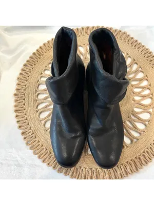 See By Chloe Masha Low Ankle Bootie Black Size EU 37 Minimalist Classic Timeless thumbnail 4