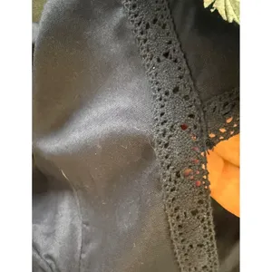 Violet Skies Womens Small Midi Dress Navy Blue Embroidered Boho Crochet Lace NEW thumbnail 8