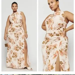 Reformation Senna sleeveless maxi dress in the "Bella" floral pattern size 18 thumbnail 2