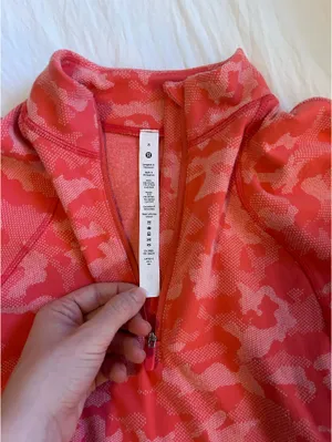 Pink Camo Lululemon Quarter Zip thumbnail 3