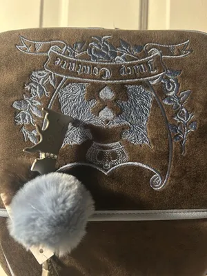 Juicy Couture New Love Chapter Backpack in Chocolate Velour thumbnail 2