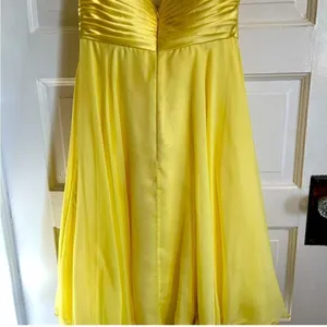 Sherri Hill Yellow Beaded Short Dress Size 8 thumbnail 8