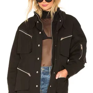 I.AM.GIA x REVOLVE Black‎ Elevara utility zip Jacket size XS thumbnail 4
