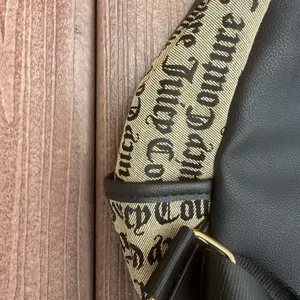 Juicy Couture Black and Cream Logo Backpack thumbnail 7