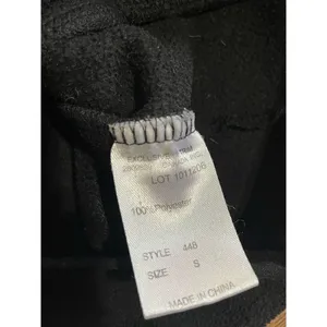 White Cross full zip black fleece jacket‎ sz S thumbnail 7