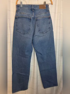 Madewell The Curvy '90s Straight Crop Jean in Hazeldell Wash thumbnail 6