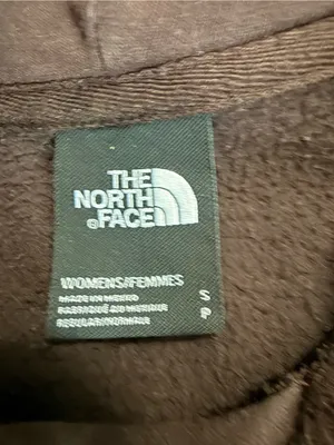 The North Face Brown Logo Hoodie Sweatshirt Size Small thumbnail 5