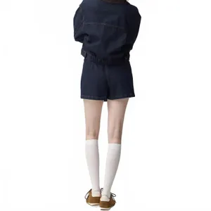 Uniqlo GU Denim Wrap Skort NWT Navy Blue Wash XS thumbnail 4