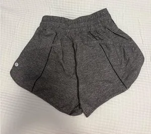 Lululemon Hotty Hot Shorts 4" Heather Gray thumbnail 2