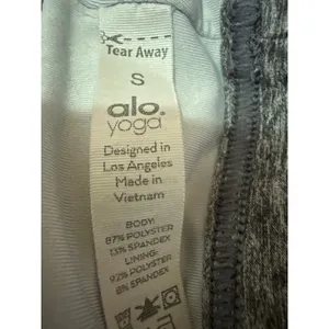 Alo Yoga Gray Cutout Sleeveless Workout Running Athletic Sports Bra Crop Top S thumbnail 3