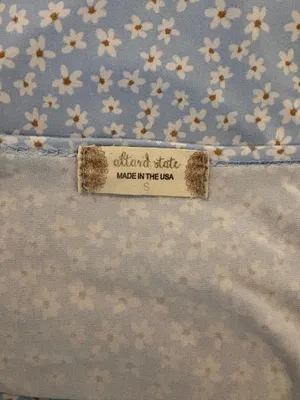 Altar'd State Dress Floral Mini Blue thumbnail 3