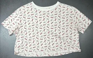 Nike Women’s Size M Sportswear Allover Sunglasses Crop Top Tee thumbnail 1