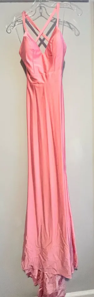 Atria Couture Pink Shiny Prom Dress thumbnail 1