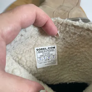 Sorel Women 10 Beige Suede Leather Glacy Boots Waterproof Sherpa Lined Winter thumbnail 11