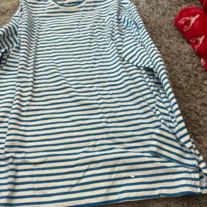 Daily Practice small blue‎ and white stripe cotton top thumbnail 5