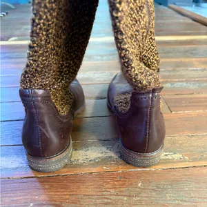 OTBT Putney Women’s Wool Leather Riding Western Knit Boots ~ Size 8.5 💛🍄 thumbnail 4