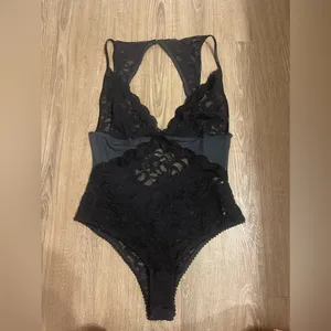 Free People Intimately Speed Date Black Lace Bodysuit‎ NWOT thumbnail 6