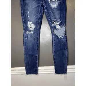 American Eagle Outfitters Super Hi-Rise Jegging Jeans Womens 8 Short Distressed thumbnail 3