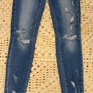 Kancan Women's Blue Distressed Jeans. #17 thumbnail 3