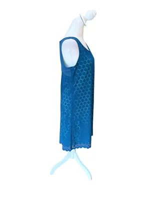 Title Nine Nimblene Illusion Laser Cut Stretch Athletic Dress Womens Medium thumbnail 3
