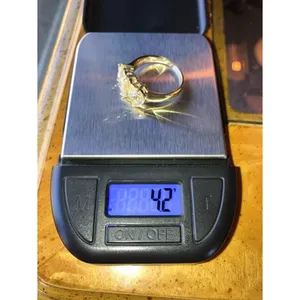 Natural Yellow Labradorite Sterling Silver Ring Size 10 Gold thumbnail 9