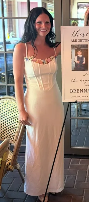 Azazie White Maxi Dress thumbnail 1