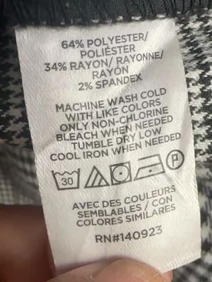 LOFT The Riviera Slim Plaid Ankle Pants Black White Size 10 thumbnail 10