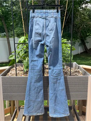 We The Free Jayde High Rise Stretch Flare Jeans Size 25 x 32.5 Boho Denim thumbnail 5
