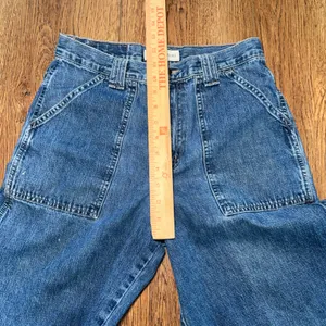 90s Canyon River Blues Carpenter Jeans Wide Leg Medium Wash Blue Denim 28x30 vtg thumbnail 9