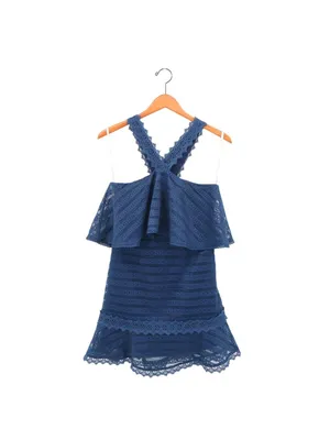 NWT Foxiedox Lucy Ruffle Sleeveless Party Mini Dress S thumbnail 3