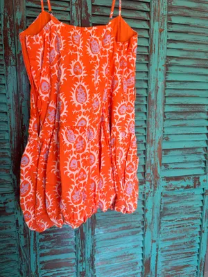 NWT orange & purple Taelynn mini dress thumbnail 2