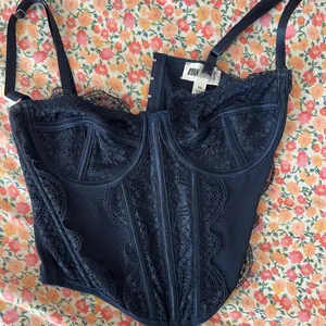 Blue urban outfitters going out corset top thumbnail 1