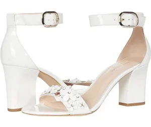 Kate Spade Paradisi Heeled‎ Pump Dress Sandals Size 8.5 NIB in Optic White! thumbnail 1