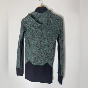 Lululemon Daily Practice‎ Jacket Irregular Spacebone Sea Mist Deep Green Size 4 thumbnail 2