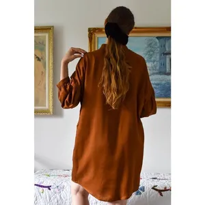 Eve Gravel Eastwood Dress- Copper Size S thumbnail 3