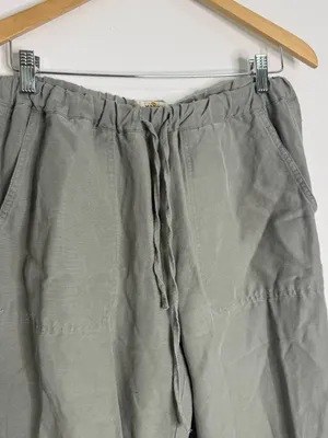 Marine Layer Soft Green Linen Tencel Drawstring Pants Size Medium thumbnail 5
