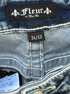 Fleur by Miss Me Y2K Western Bling Fleur De Lis Embellished Bootcut Jeans thumbnail 4