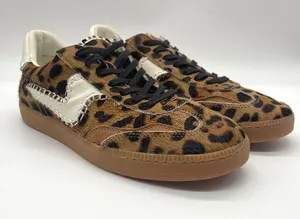 Dolce Vita Notice Stitch Sneakers Dark Leopard Calf Hair Size 9.5 NWOB thumbnail 1