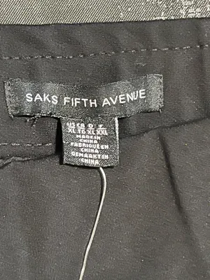 Saks Fifth Avenue Womens XL NWT Pleated Flap Pocket Utility Mini Skirt- Black thumbnail 5