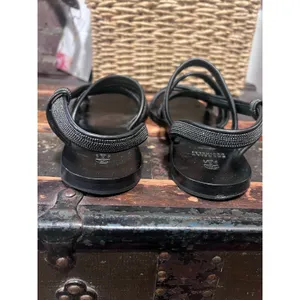 Brunello Cucinelli - Embellished Black Leather sandals Quiet Luxury Old Money thumbnail 8