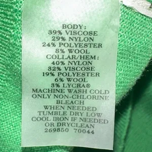 Ann Taylor Green Sleeveless Turtleneck Sweater Wool Blend Shell‎ S thumbnail 4