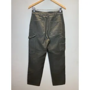 Wilfred Free Workwear Pants Womens 4 Green Canvas High Rise Utility 79-5185 thumbnail 2