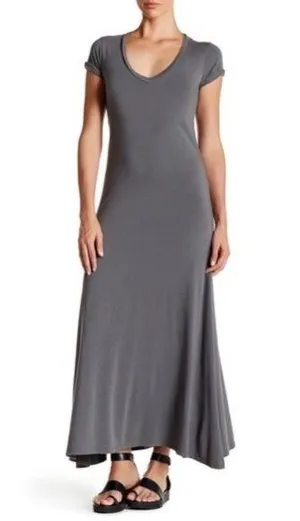 C & C California Harmony V-Neck Maxi Trapeze Dress thumbnail 1