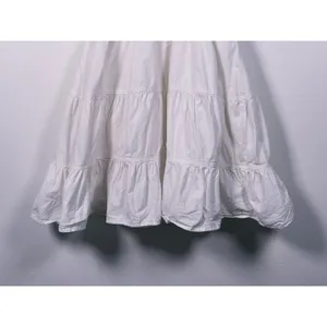 Sunday Best Martine Tiered Cotton Poplin Mini Dress XXS White Coquette Cottage thumbnail 9