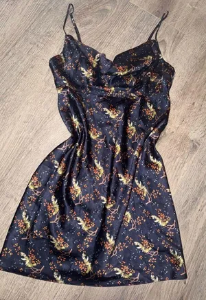 Victoria’s Secret 90’s Satin Chemise Slip Dress Cowl neck detail thumbnail 1