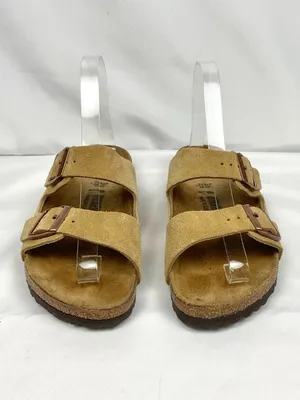 Birkenstock Arizona Taupe Suede Sandals Slides Women’s Size 36 thumbnail 2