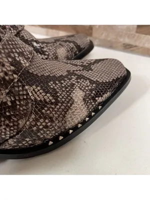 Rebels Vegan Leather Slingback Mule Reptile Snake Print Gray Slipons Sz 7.5 NWT thumbnail 6