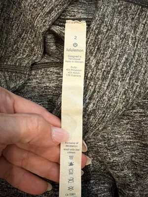 Heather Grey Lululemon Leggings Wunder Under thumbnail 3