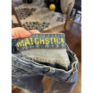 J.Crew Matchstick Jeans Womens 30 Blue Distressed Straight Leg Cotton RN77388 thumbnail 8