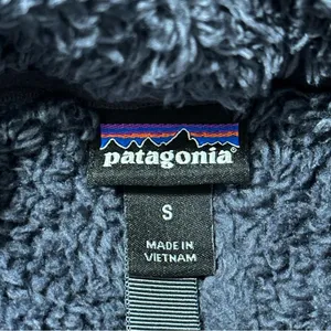 Patagonia Women's S Smolder Blue Gray Los Gatos 1/4-Zip Sherpa Fleece Pullover thumbnail 5